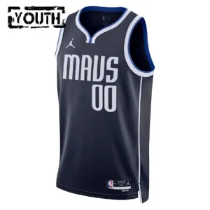 Nike Dječji Dres Dallas Mavericks Personalizacija Statement Edition Swingman Crna