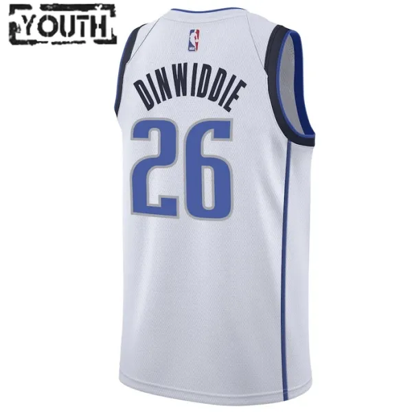 Nike Dječji Dres Dallas Mavericks Spencer Dinwiddie 26 Association Edition Swingman Bijela