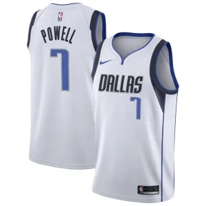 Nike Muški Dres Dallas Mavericks Dwight Powell 7 Association Edition Swingman Bijela