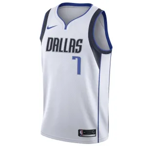 Nike Muški Dres Dallas Mavericks Dwight Powell 7 Association Edition Swingman Bijela