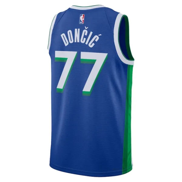 Nike Muški Dres Dallas Mavericks Luka Doncic 77 City Edition 2022/23 Swingman Plava