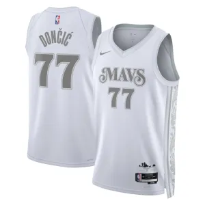 Nike Muški Dres Dallas Mavericks Luka Doncic City Edition 2024/25 Swingman Bijela