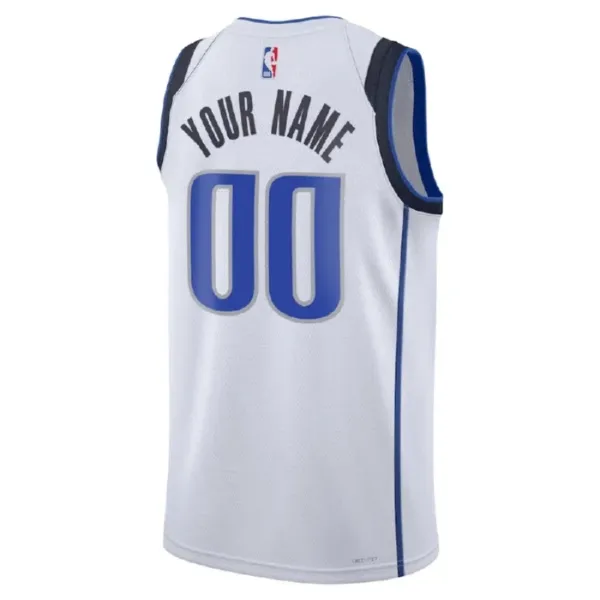 Nike Muški Dres Dallas Mavericks Personalizacija Association Edition Swingman Bijela