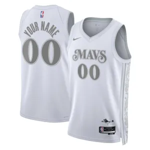 Nike Muški Dres Dallas Mavericks Personalizacija City Edition 2024/25 Swingman Bijela