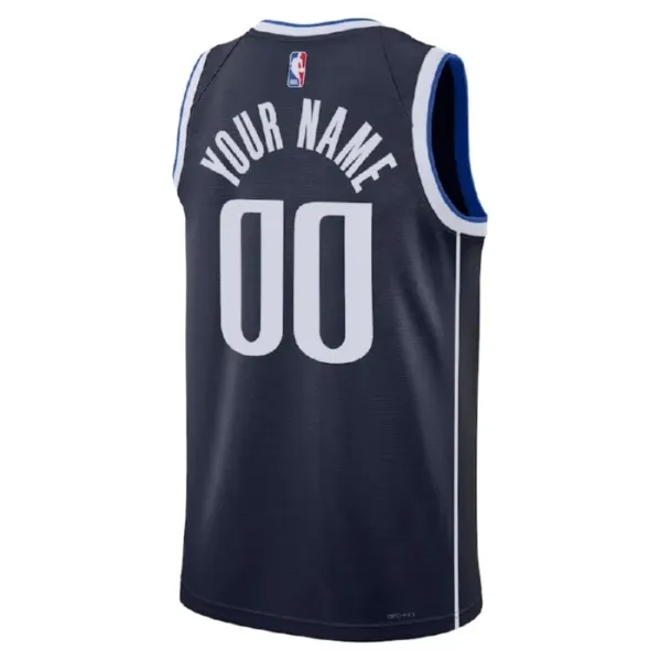 Nike Muški Dres Dallas Mavericks Personalizacija Statement Edition Swingman Crna