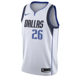Nike Muški Dres Dallas Mavericks Spencer Dinwiddie 26 Association Edition Swingman Bijela