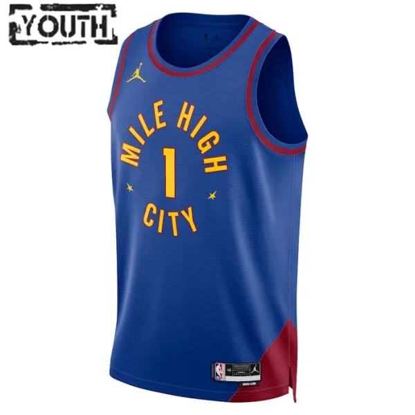 Dječji Dres Denver Nuggets Jordan Michael Porter JR 1 Statement Edition Swingman Plava