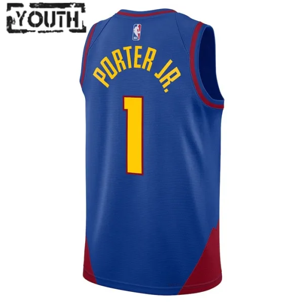 Dječji Dres Denver Nuggets Jordan Michael Porter JR 1 Statement Edition Swingman Plava