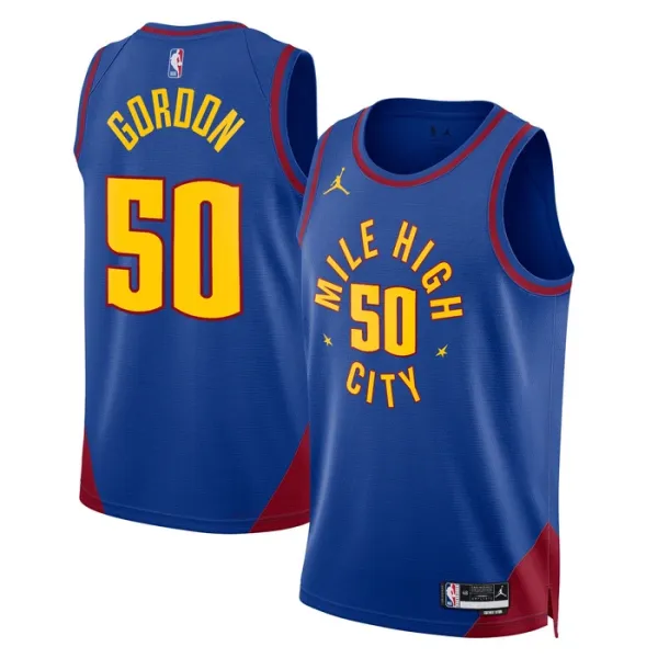 Muški Dres Denver Nuggets Jordan Aaron Gordon 50 Statement Edition Swingman Plava Muški Dres Denver Nuggets Jordan Aaron Gordon 50 Statement Edition Swingman Plava