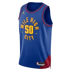 Muški Dres Denver Nuggets Jordan Aaron Gordon 50 Statement Edition Swingman Plava