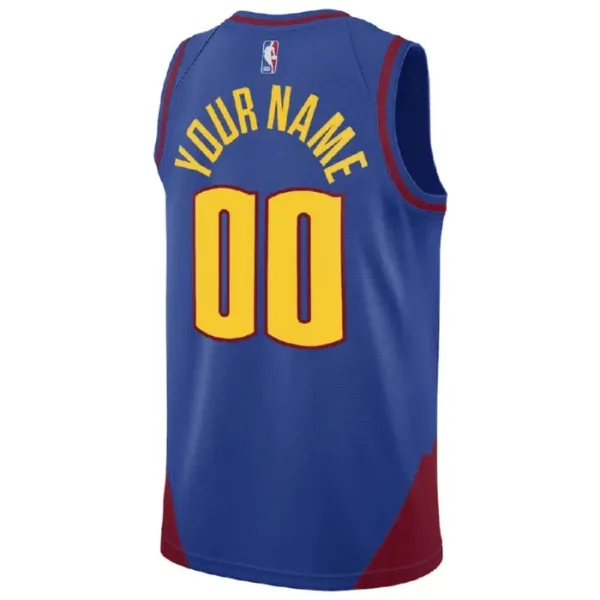 Muški Dres Denver Nuggets Jordan Personalizacija Statement Edition Swingman Plava