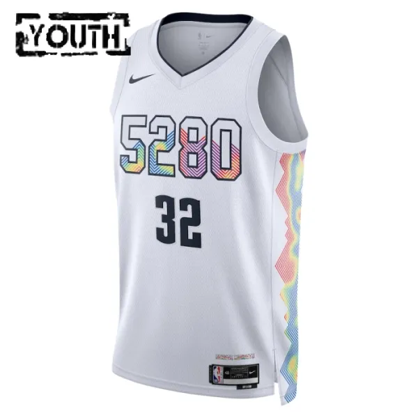 Nike Dječji Dres Denver Nuggets Aaron Gordon City Edition 2024/25 Swingman Bijela