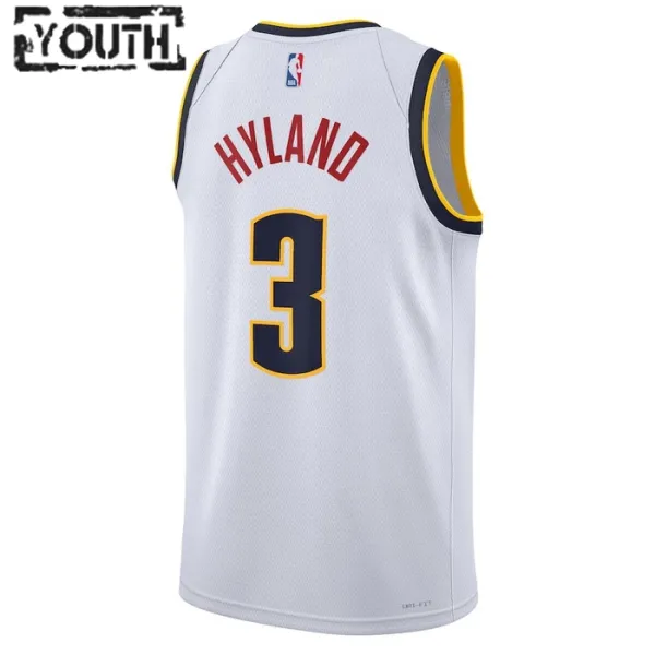 Nike Dječji Dres Denver Nuggets Bones Hyland 3 Association Edition Swingman Bijela