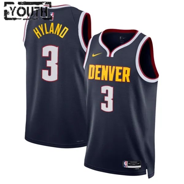 Nike Dječji Dres Denver Nuggets Bones Hyland 3 Icon Edition Swingman Navy Nike Dječji Dres Denver Nuggets Bones Hyland 3 Icon Edition Swingman Navy