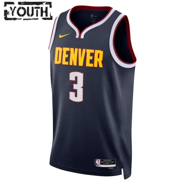 Nike Dječji Dres Denver Nuggets Bones Hyland 3 Icon Edition Swingman Navy