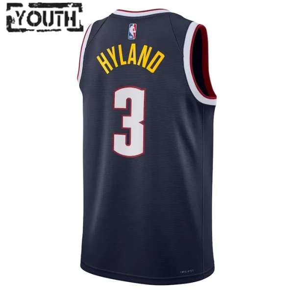 Nike Dječji Dres Denver Nuggets Bones Hyland 3 Icon Edition Swingman Navy