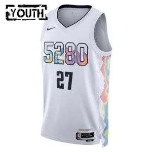 Nike Dječji Dres Denver Nuggets Jamal Murray City Edition 2024/25 Swingman Bijela