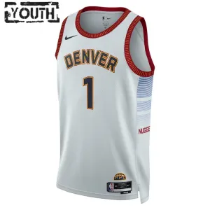 Nike Dječji Dres Denver Nuggets Michael Porter JR 1 City Edition 2022/23 Swingman Sivo