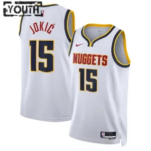 Nike Dječji Dres Denver Nuggets Nikola Jokic 15 Association Edition Swingman Bijela