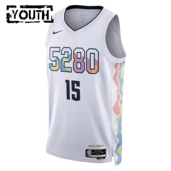 Nike Dječji Dres Denver Nuggets Nikola Jokic City Edition 2024/25 Swingman Bijela