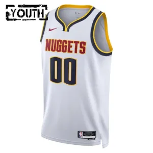 Nike Dječji Dres Denver Nuggets Personalizacija Association Edition Swingman Bijela