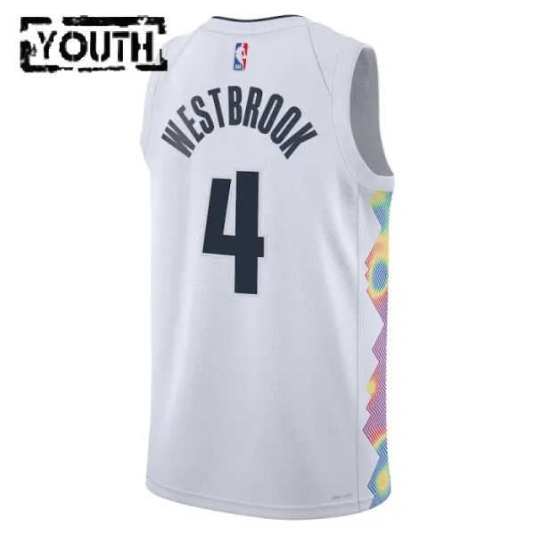 Nike Dječji Dres Denver Nuggets Russell Westbrook City Edition 2024/25 Swingman Bijela