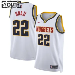 Nike Dječji Dres Denver Nuggets Zeke Nnaji 22 Association Edition Swingman Bijela
