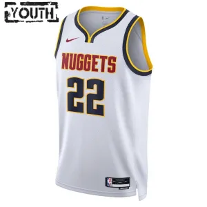 Nike Dječji Dres Denver Nuggets Zeke Nnaji 22 Association Edition Swingman Bijela