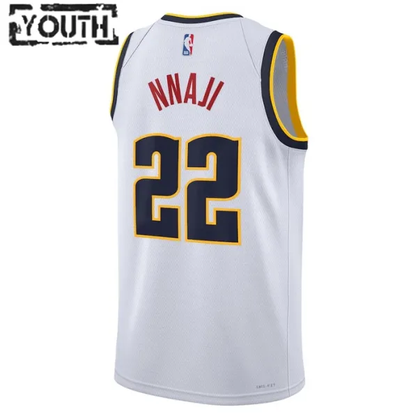 Nike Dječji Dres Denver Nuggets Zeke Nnaji 22 Association Edition Swingman Bijela