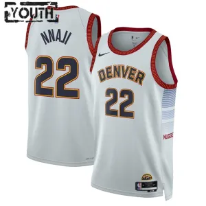 Nike Dječji Dres Denver Nuggets Zeke Nnaji 22 City Edition 2022/23 Swingman Sivo