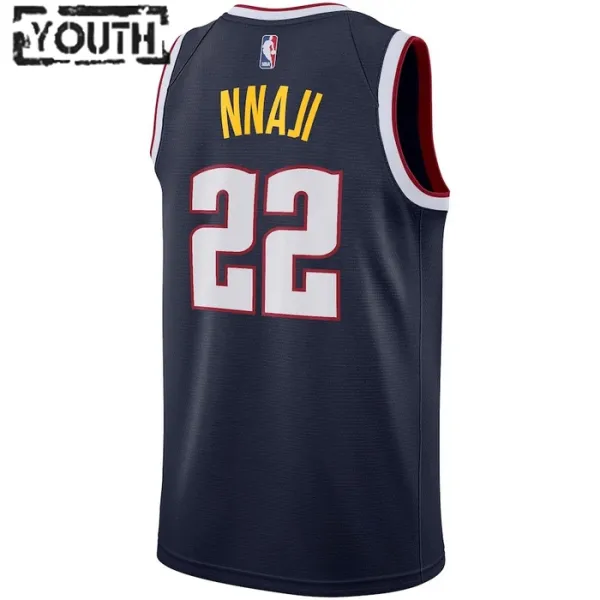 Nike Dječji Dres Denver Nuggets Zeke Nnaji 22 Icon Edition Swingman Navy