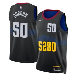 Nike Muški Dres Denver Nuggets Aaron Gordon City Edition 2023/24 Swingman Crna