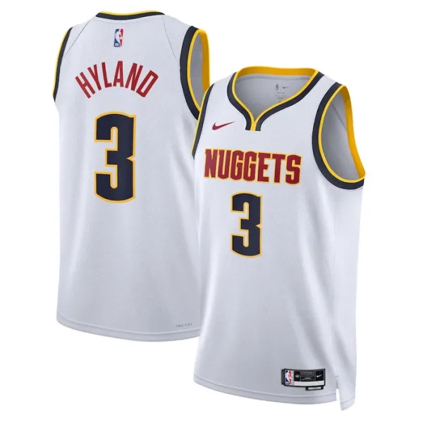 Nike Muški Dres Denver Nuggets Bones Hyland 3 Association Edition Swingman Bijela