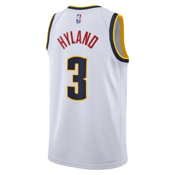 Nike Muški Dres Denver Nuggets Bones Hyland 3 Association Edition Swingman Bijela