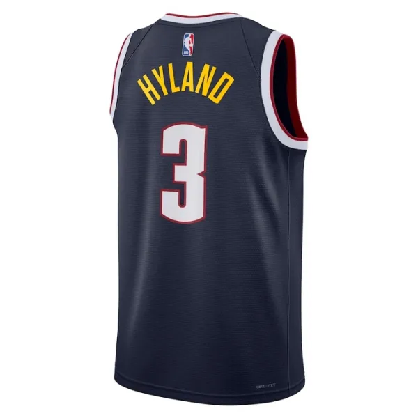 Nike Muški Dres Denver Nuggets Bones Hyland 3 Icon Edition Swingman Navy