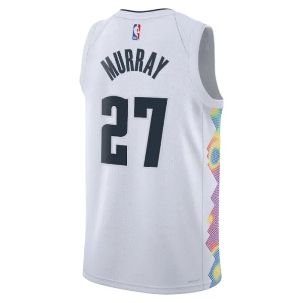 Nike Muški Dres Denver Nuggets Jamal Murray City Edition 2024/25 Swingman Bijela