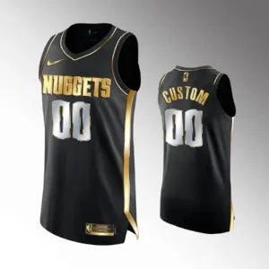 Nike Muški Dres Denver Nuggets Limited Personalizacija Golden Edition Swingman Crna
