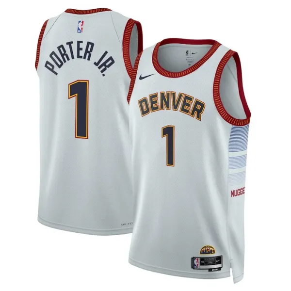 Nike Muški Dres Denver Nuggets Michael Porter JR 1 City Edition 2022/23 Swingman Sivo Nike Muški Dres Denver Nuggets Michael Porter JR 1 City Edition 2022/23 Swingman Sivo
