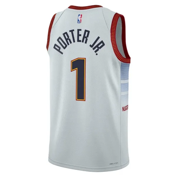 Nike Muški Dres Denver Nuggets Michael Porter JR 1 City Edition 2022/23 Swingman Sivo