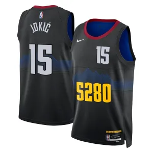 Nike Muški Dres Denver Nuggets Nikola Jokic City Edition 2023/24 Swingman Crna