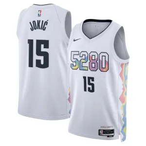 Nike Muški Dres Denver Nuggets Nikola Jokic City Edition 2024/25 Swingman Bijela