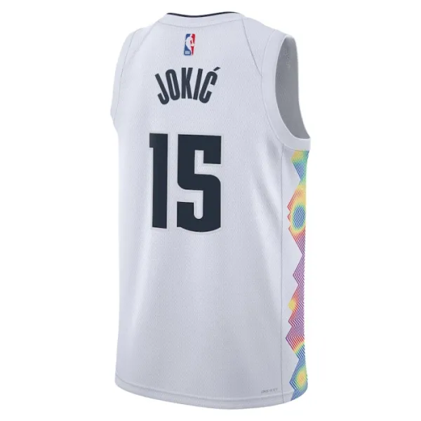 Nike Muški Dres Denver Nuggets Nikola Jokic City Edition 2024/25 Swingman Bijela