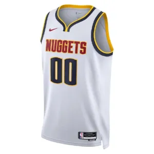 Nike Muški Dres Denver Nuggets Personalizacija Association Edition Swingman Bijela