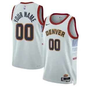 Nike Muški Dres Denver Nuggets Personalizacija City Edition 2022/23 Swingman Bijela