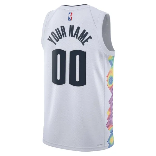 Nike Muški Dres Denver Nuggets Personalizacija City Edition 2024/25 Swingman Bijela