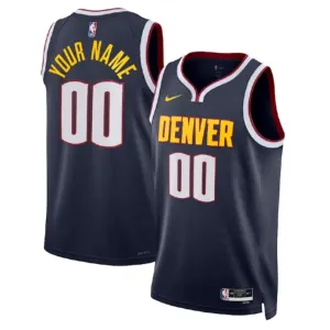 Nike Muški Dres Denver Nuggets Personalizacija Icon Edition Swingman Crna