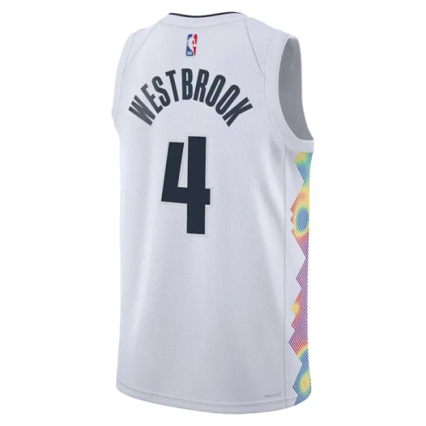 Nike Muški Dres Denver Nuggets Russell Westbrook City Edition 2024/25 Swingman Bijela