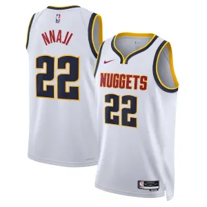 Nike Muški Dres Denver Nuggets Zeke Nnaji 22 Association Edition Swingman Bijela