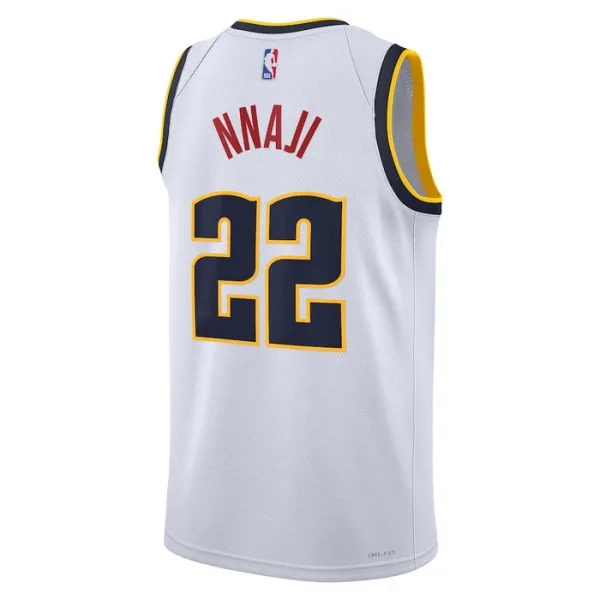 Nike Muški Dres Denver Nuggets Zeke Nnaji 22 Association Edition Swingman Bijela