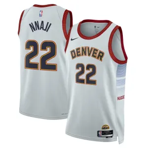 Nike Muški Dres Denver Nuggets Zeke Nnaji 22 City Edition 2022/23 Swingman Sivo